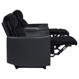 Madden 3-piece Corduroy Upholstered Manual Theater Seating Black — product image 11
