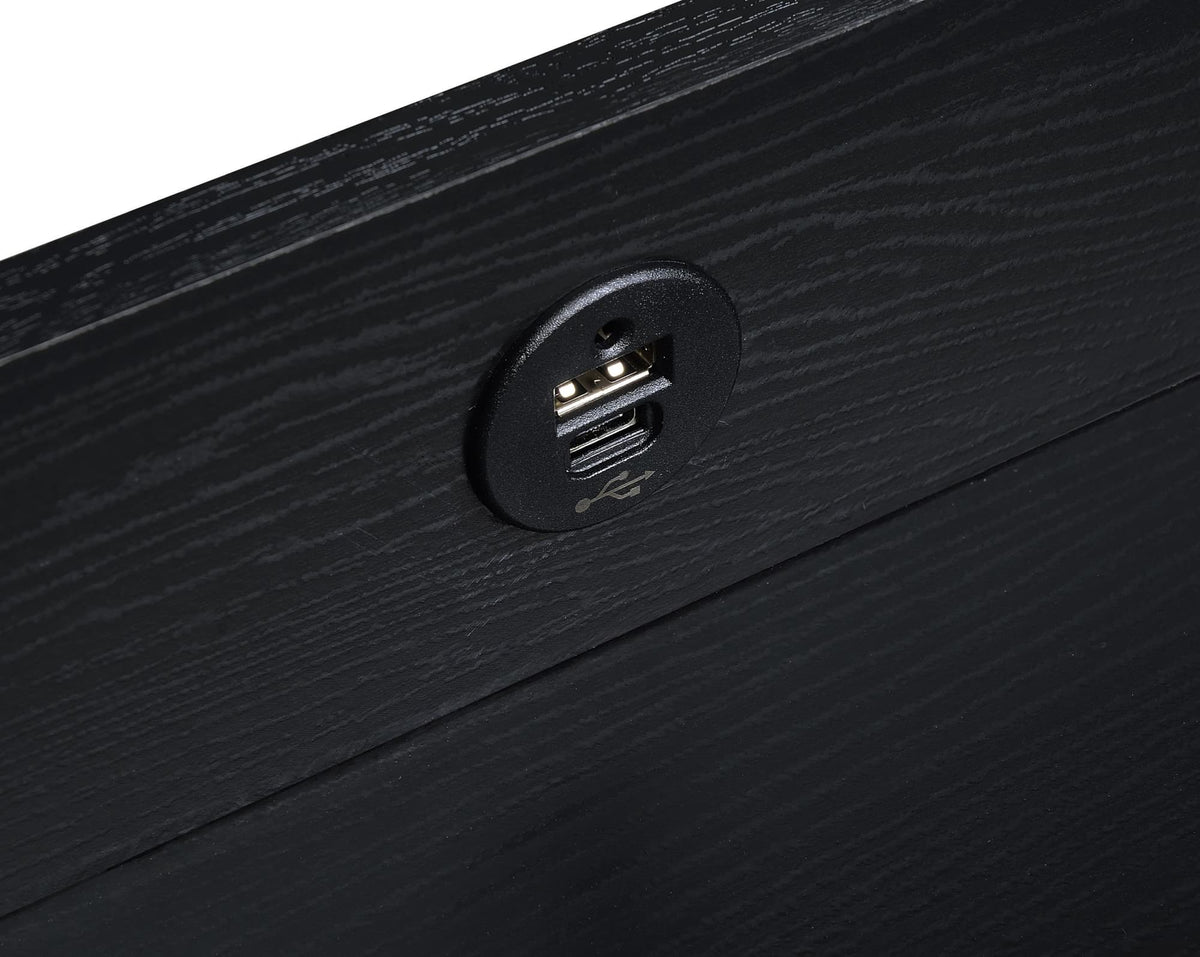 Fabre Black Ash 1-Drawer Extendable Top Nightstand — product image 10