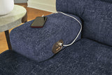 Acklen Place Navy Performance Fabric,Next-Gen Nuvella™ 3-Piece Power Reclining Sectional from Decor Furniture