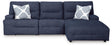 Acklen Place Navy Performance Fabric,Next-Gen Nuvella™ 3-Piece Power Reclining Sectional view 3