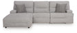 Acklen Place Pewter Performance Fabric,Next-Gen Nuvella™ 3-Piece Power Reclining Sectional - image 1