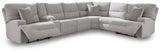 Acklen Place Pewter 7-Piece Power Sectional Reclining Sofa with Storage Console - image 1