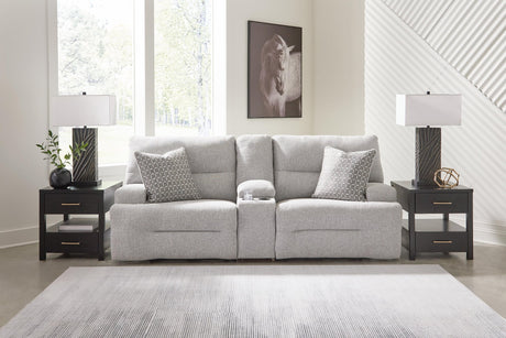 Acklen Place Pewter 7-Piece Power Sectional Reclining Sofa with Storage Console - image 21