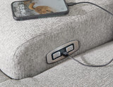 Acklen Place Pewter Performance Fabric,Next-Gen Nuvella™ 3-Piece Power Reclining Sectional Sofa with Chaise detail view