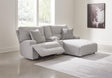 Acklen Place Pewter Performance Fabric,Next-Gen Nuvella™ 3-Piece Power Reclining Sectional Sofa with Chaise - image 1