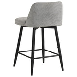 Mellor Grey Fabric Upholstered Swivel Counter Chair Set of 2 — product image 6