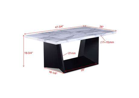 Adea coffee table set shown in modern living room