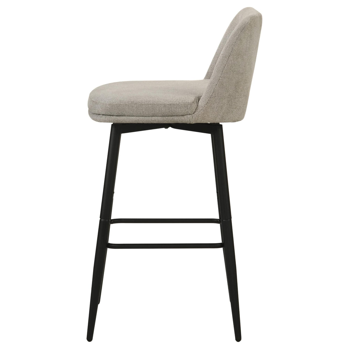 Mellor Slate Brown Fabric Upholstered Swivel Bar Chair Set of 2 — product image 5