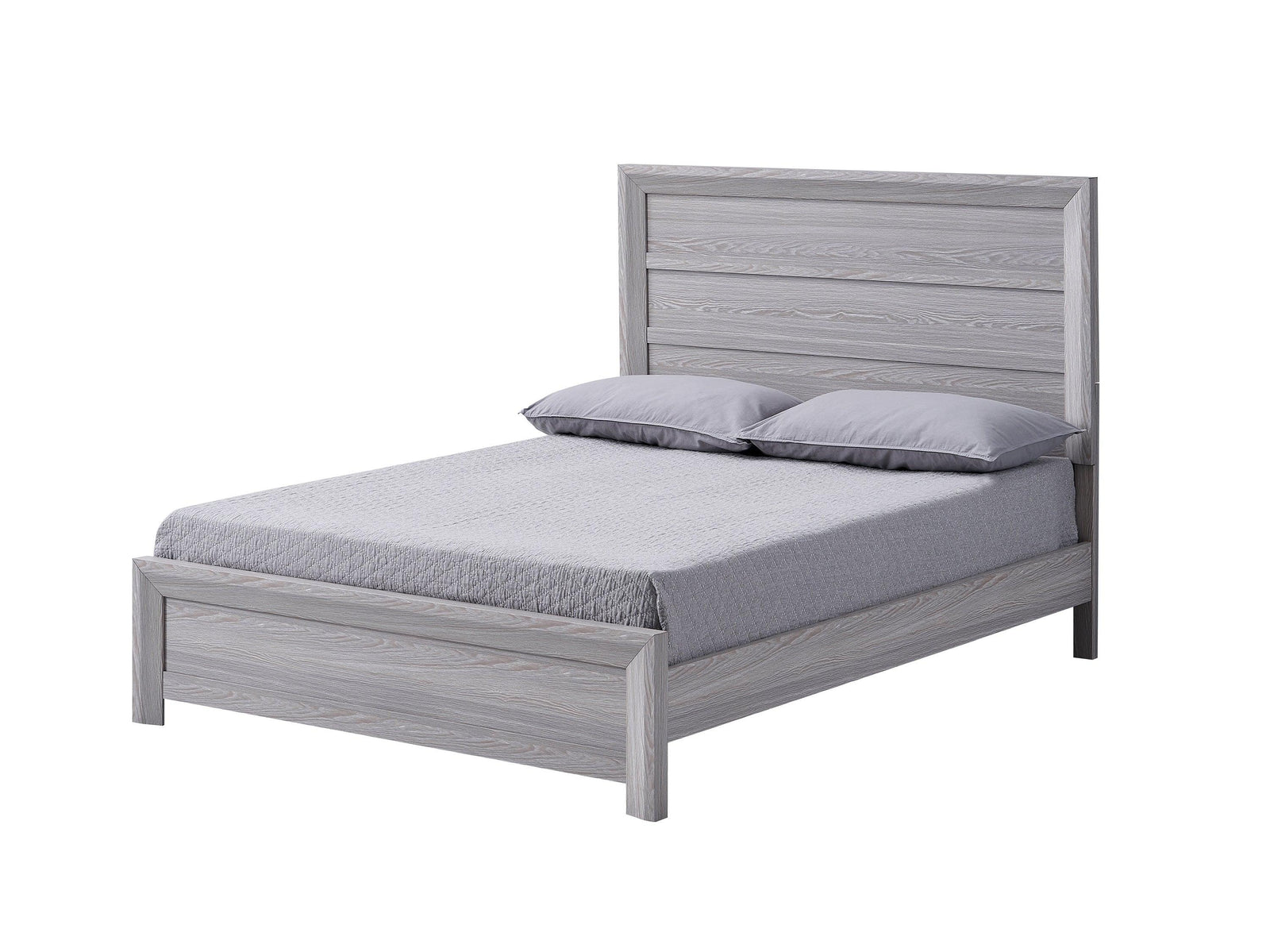 Adelaide Drift Wood Modern Contemporary Solid Wood And Veneers Full Bed - Ella Furniture