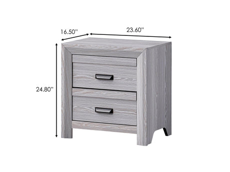Top view of drift wood finish on Adelaide King Bed