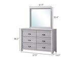 Adelaide Drift Wood Modern Contemporary Solid Wood And Veneers Queen Bed - Ella Furniture
