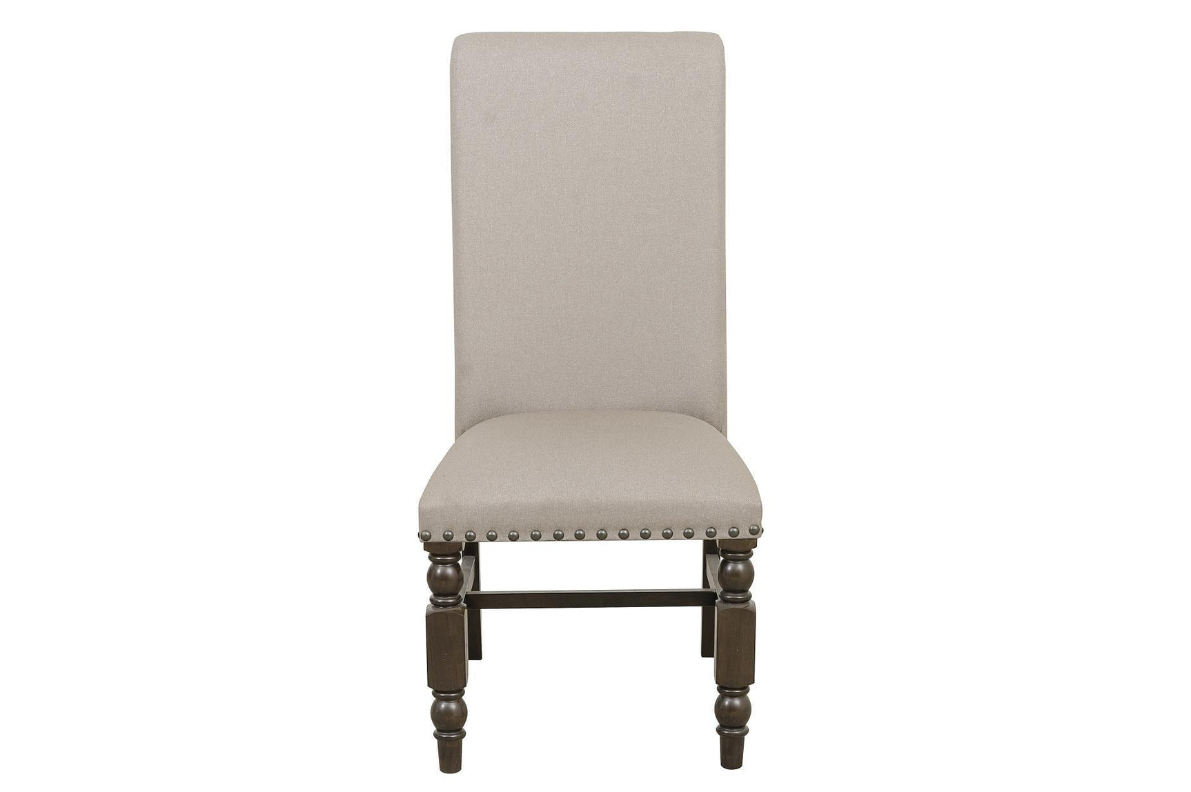 Reid Neutral Fabric Rectangular Dining Room Set chair construction detail