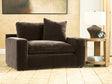 Maxton Heights Bittersweet Velvet Chenille Oversized Chair — product view