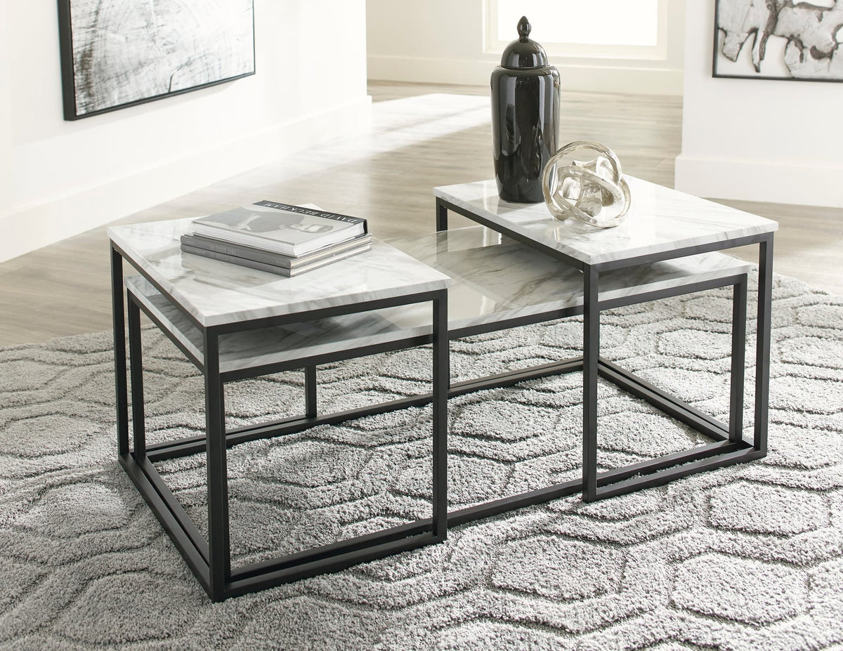 Gray and Black 46-Inch Coffee Table Set — product image 4