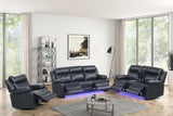 Aiden Black 3-Piece Reclining Set from Decor Furniture