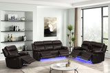 Aiden Brown 3-Piece Reclining Set from Decor Furniture