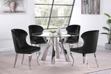 Dining table in modern dining room setting