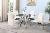 Table showing levelers on feet for stability