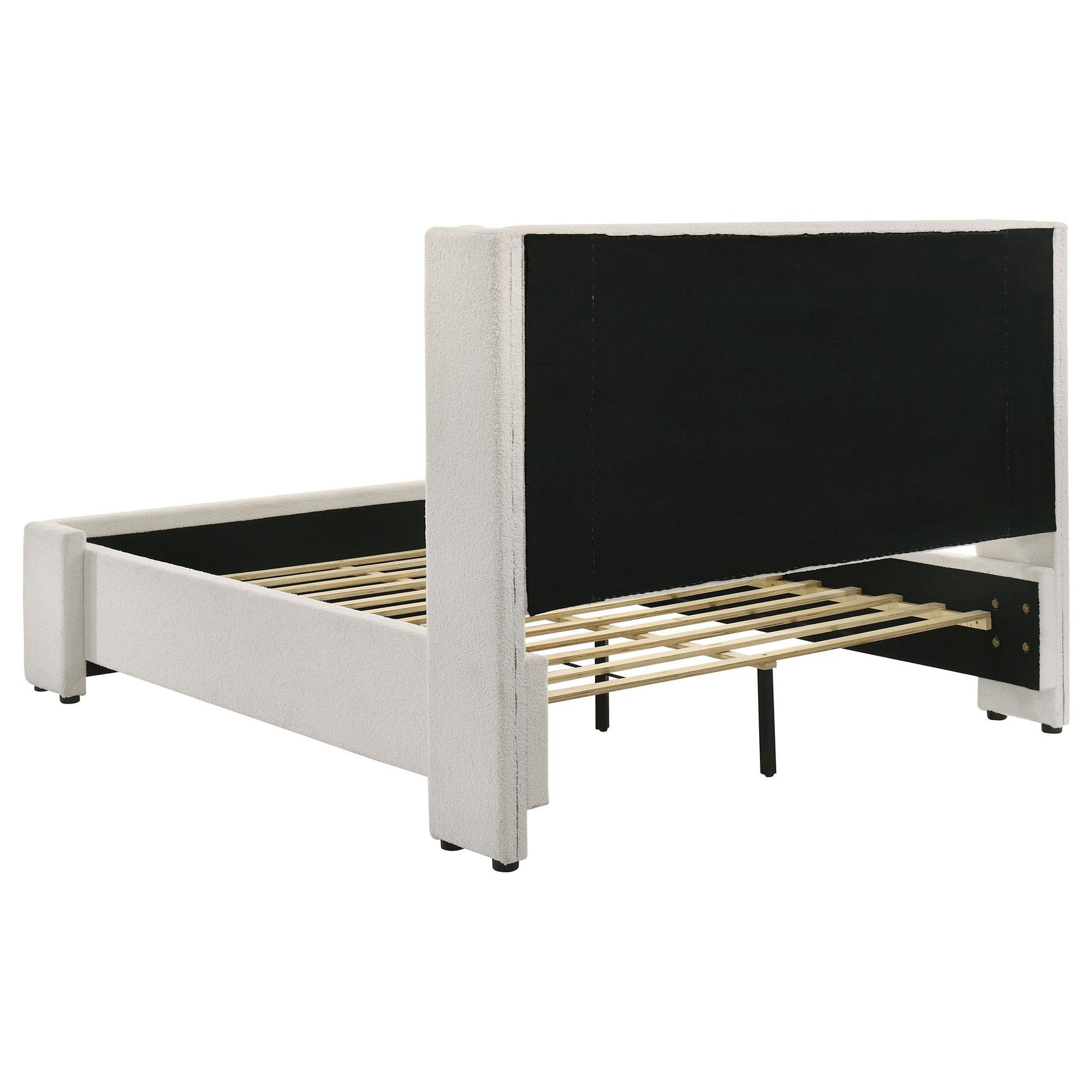 Back angle showing wingback design on Alamosa queen bed