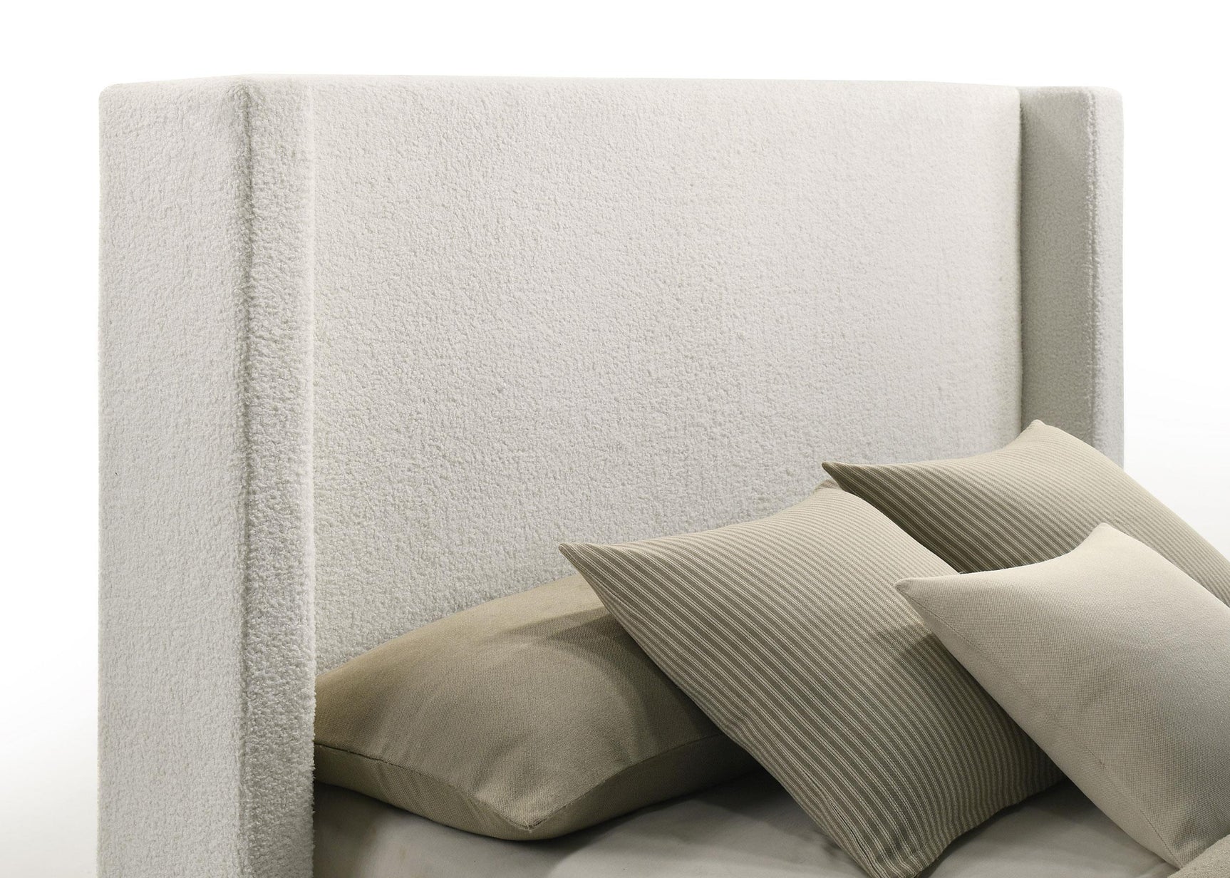 Close-up of bed base with slat support