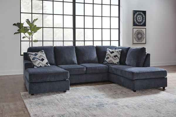 Albar Place Cobalt Chenille 2-Piece Sectional - image 1