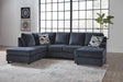 Albar Place Cobalt Chenille 2-Piece Sectional - image 1