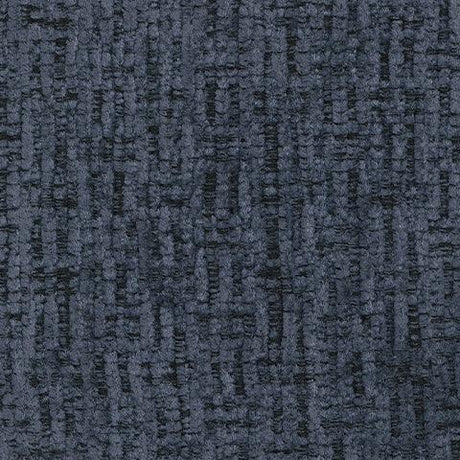 Albar Place cobalt chenille ottoman close-up detail
