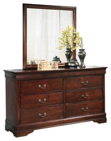 main view of Alisdair Dark Brown Sleigh Bedroom Set bed