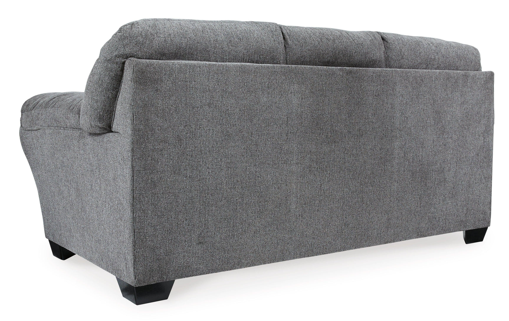 Detailed view of cushion stitching on sofa