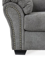 Full view of sofa and loveseat in room setting