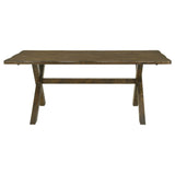Full main view of Alston dining set with bench