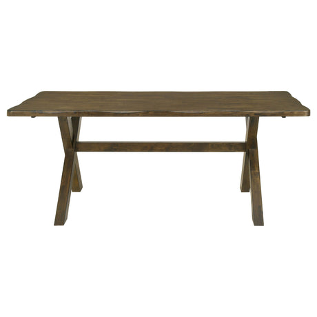 Full main view of Alston dining set with bench