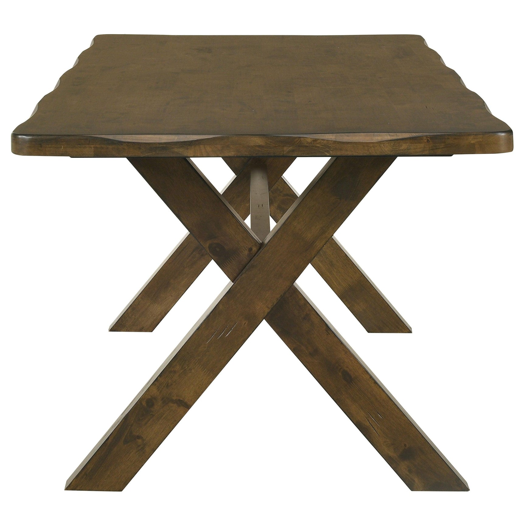 Dining set shown in cozy dining room setup