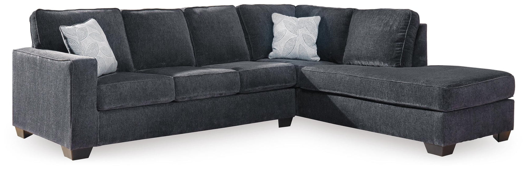 Altari Slate Chenille 2-Piece Sectional with Chaise - image 2