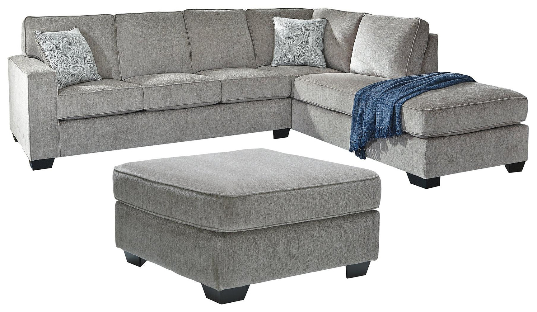Side angle of Altari Alloy 2-Piece Sectional Sofa with Ottoman