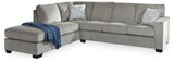Altari Alloy 2-Piece Sectional Sofa with Ottoman angled front view