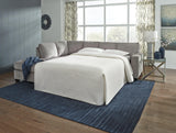 Close-up detail of Altari Alloy Sleeper Sectional cushions