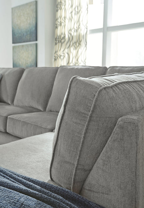 Room view showing Altari Alloy 2-Piece Sleeper Sectional with Ottoman in living space
