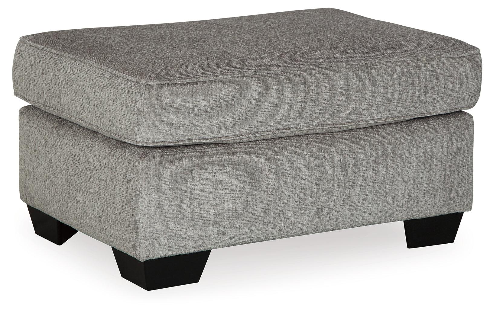 Close-up detail of Altari Alloy cushions and fabric