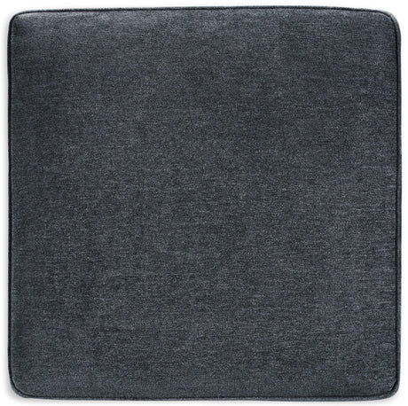 Detail of decorative pillows on Altari Slate sectional