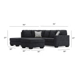Altari Slate 2-Piece Sleeper Sectional with Ottoman - image 12