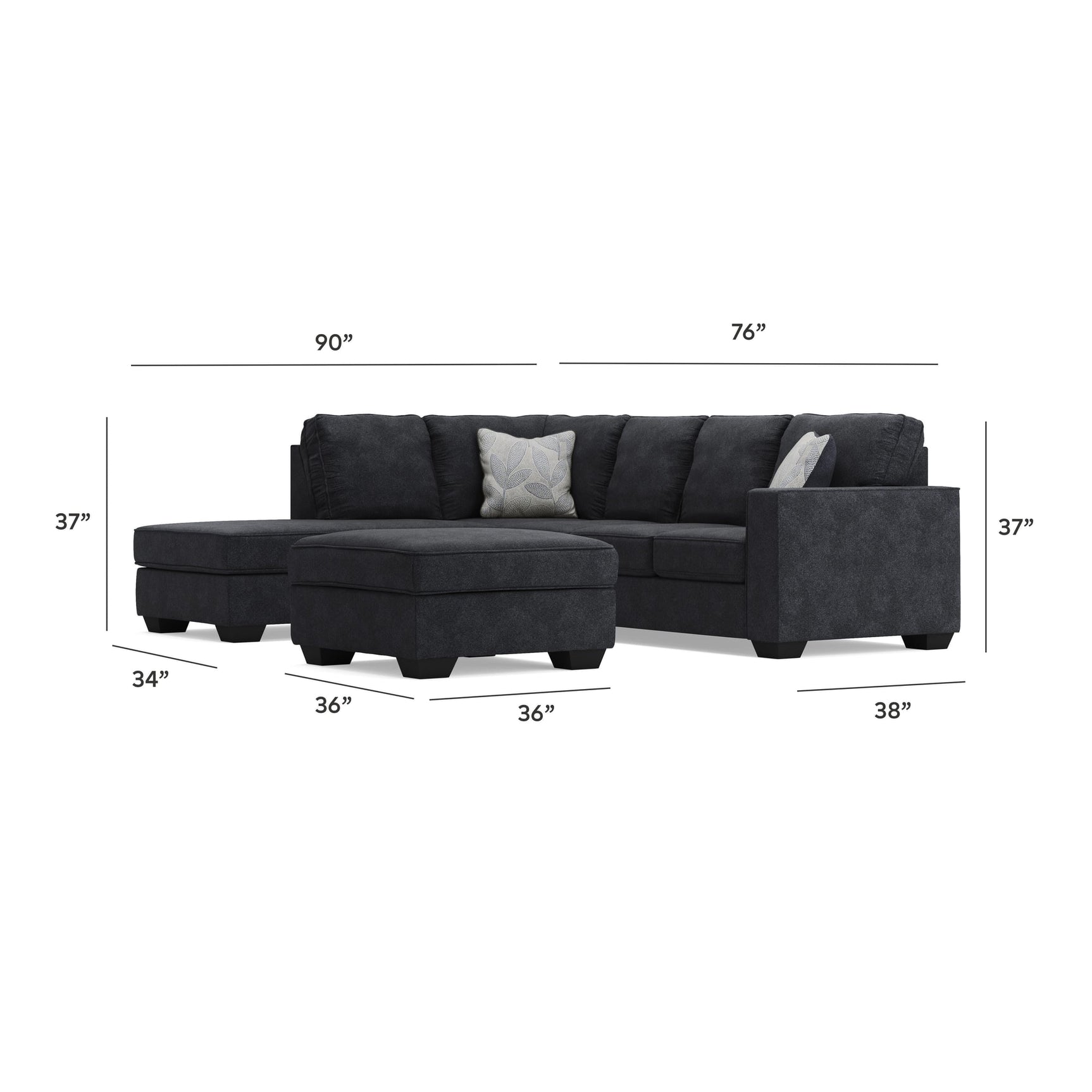 Altari Slate 2-Piece Sleeper Sectional with Ottoman - image 12