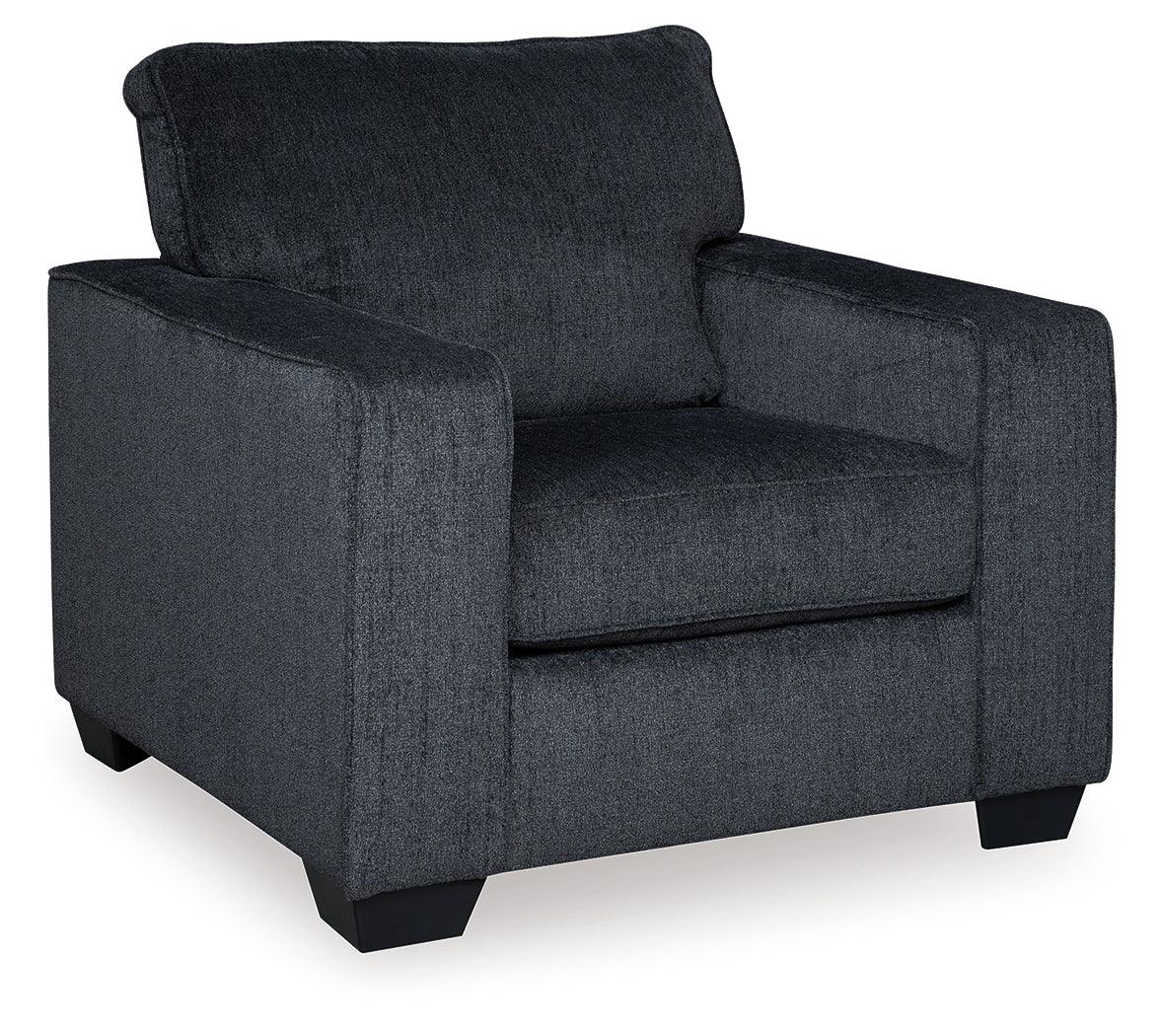 Altari Slate Sofa Loveseat Chair and Ottoman main angle