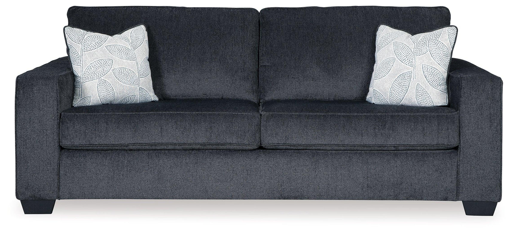 Side profile of Altari Slate Sofa Loveseat Chair and Ottoman