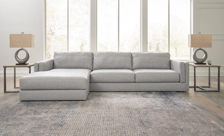 Amiata Glacier 2-Piece Sectional with Ottoman - image 1