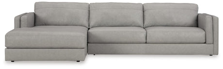 Amiata Glacier 2-Piece Sectional with Ottoman - image 4