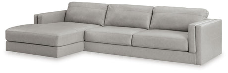 Amiata Glacier 2-Piece Sectional with Ottoman - image 5