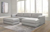 Amiata Glacier 2-Piece Sectional with Ottoman - image 2