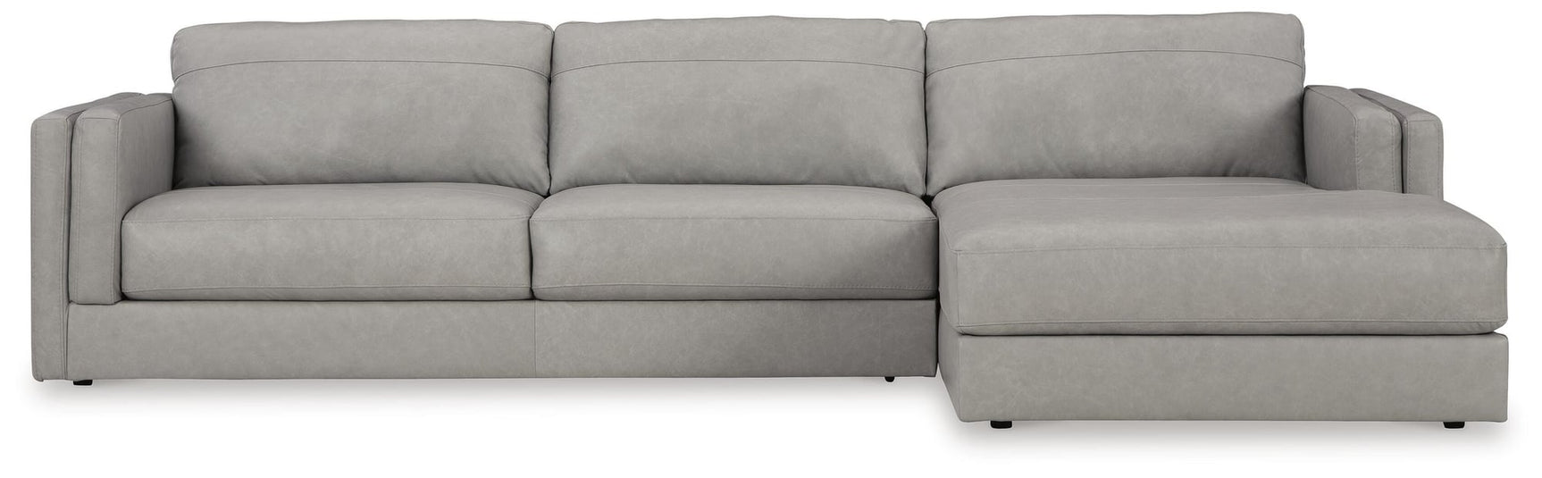 Amiata Glacier 2-Piece Sectional with Ottoman - image 4