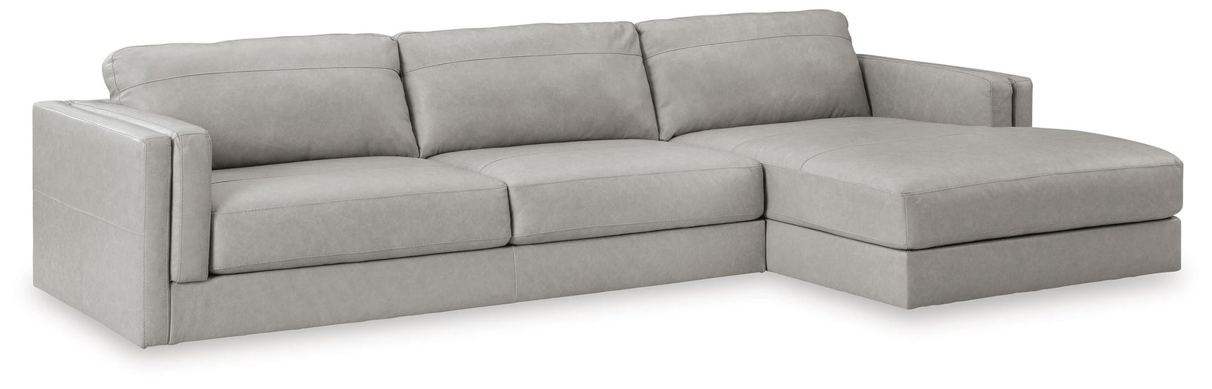 Amiata Glacier 2-Piece Sectional with Ottoman - image 5